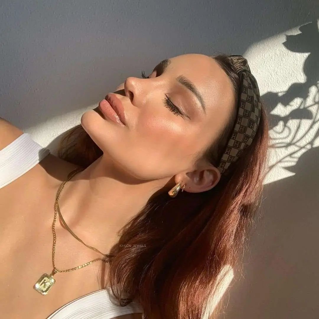 Necklaces 18K Gold Lux Initial Necklace KHLOE JEWELS