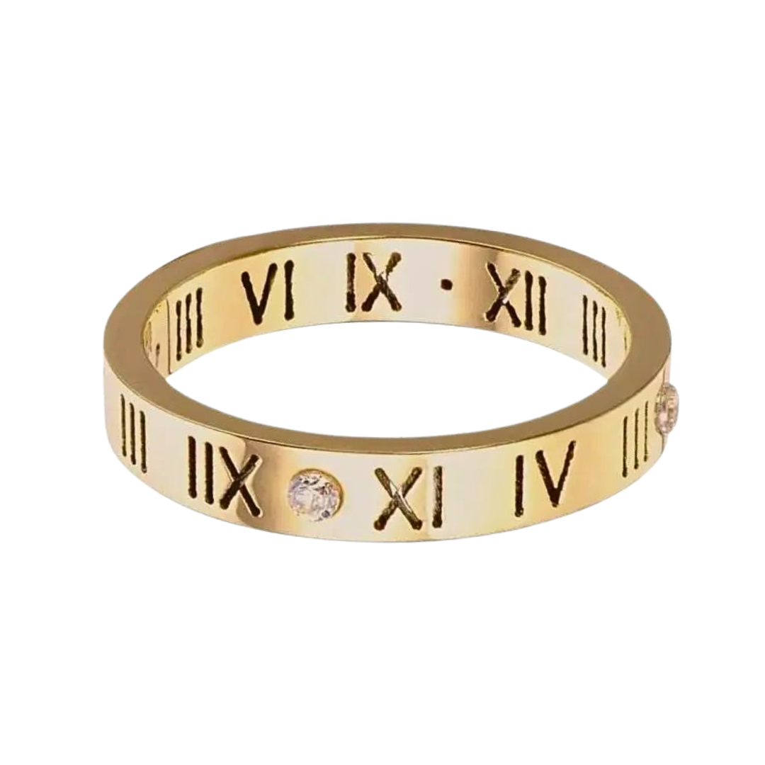 ローマ数字 CZ リング