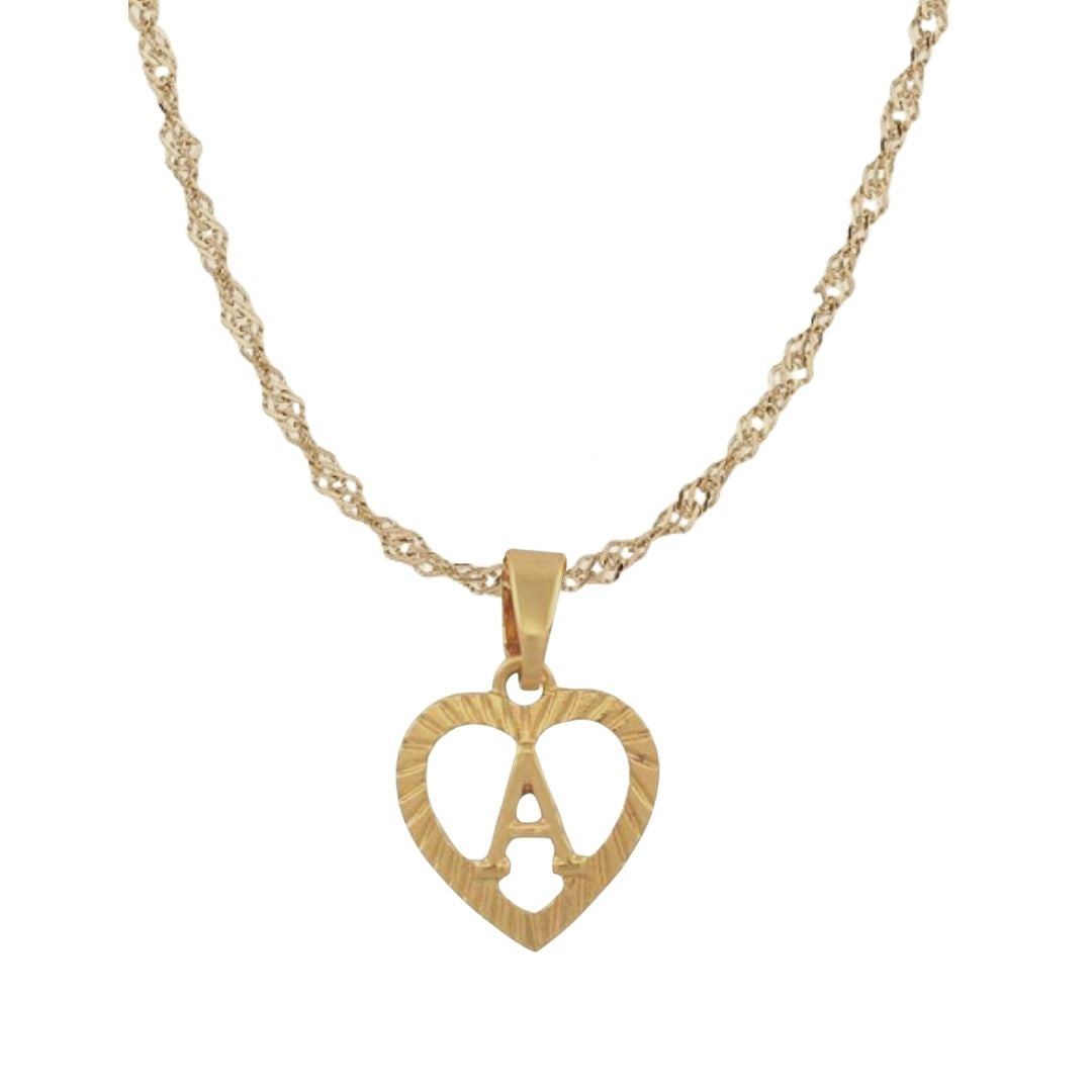 Initial Heart Necklace