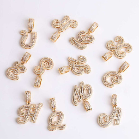 Necklaces Allegra Cz Initial Necklace KHLOE JEWELS