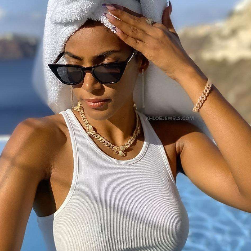 Necklaces Allure CZ Cuban Link Choker Necklace KHLOE JEWELS