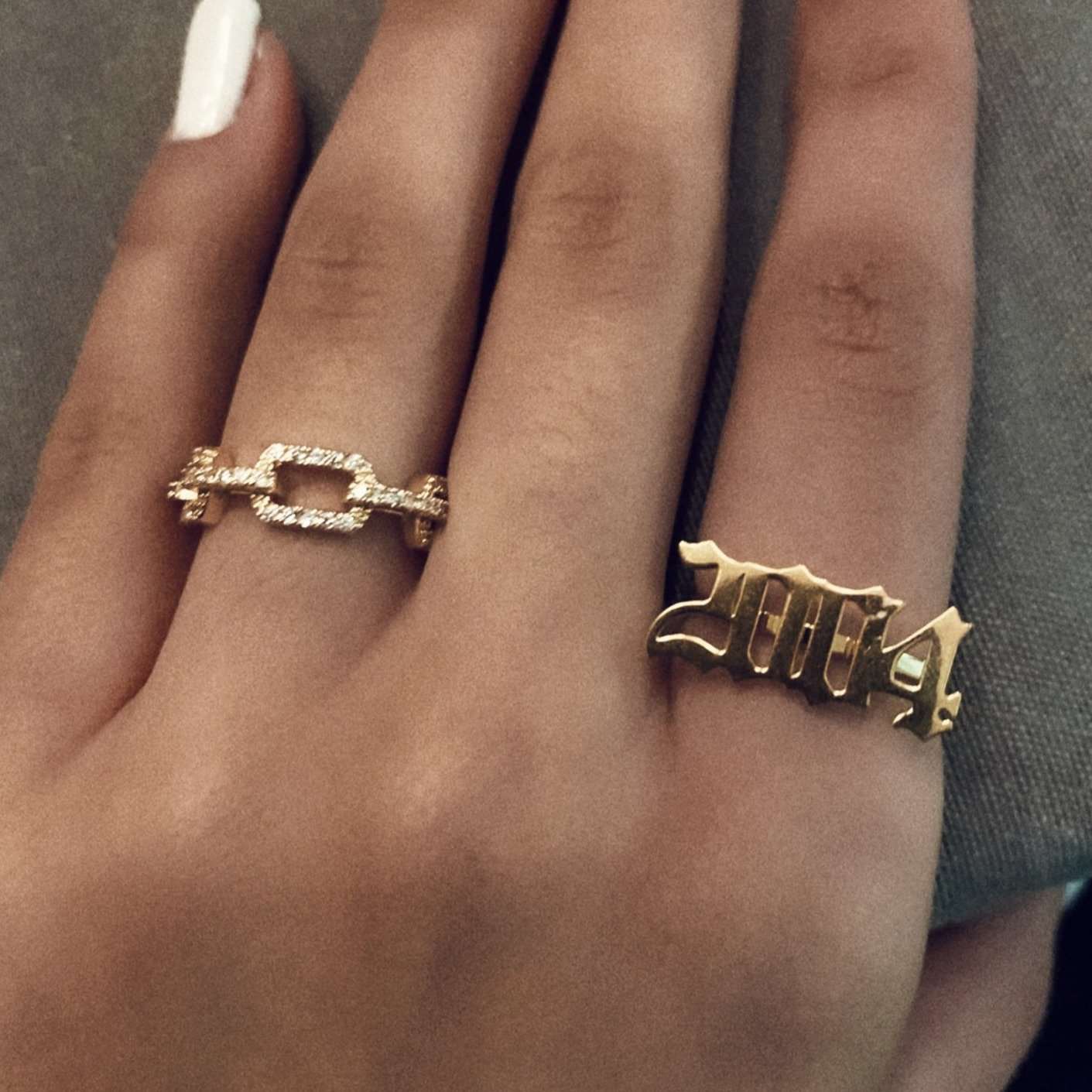 Rings Ancient Goth Birth Year Ring (Dainty) KHLOE JEWELS