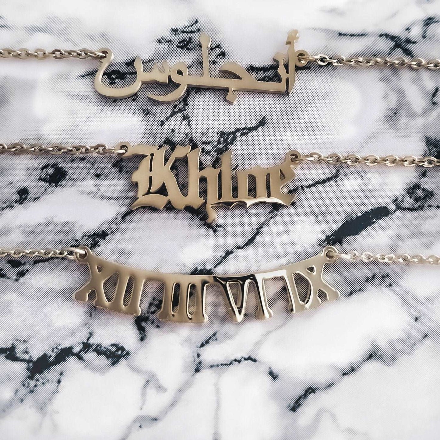 Necklaces Arabic Custom Necklace KHLOE JEWELS Custom Jewelry