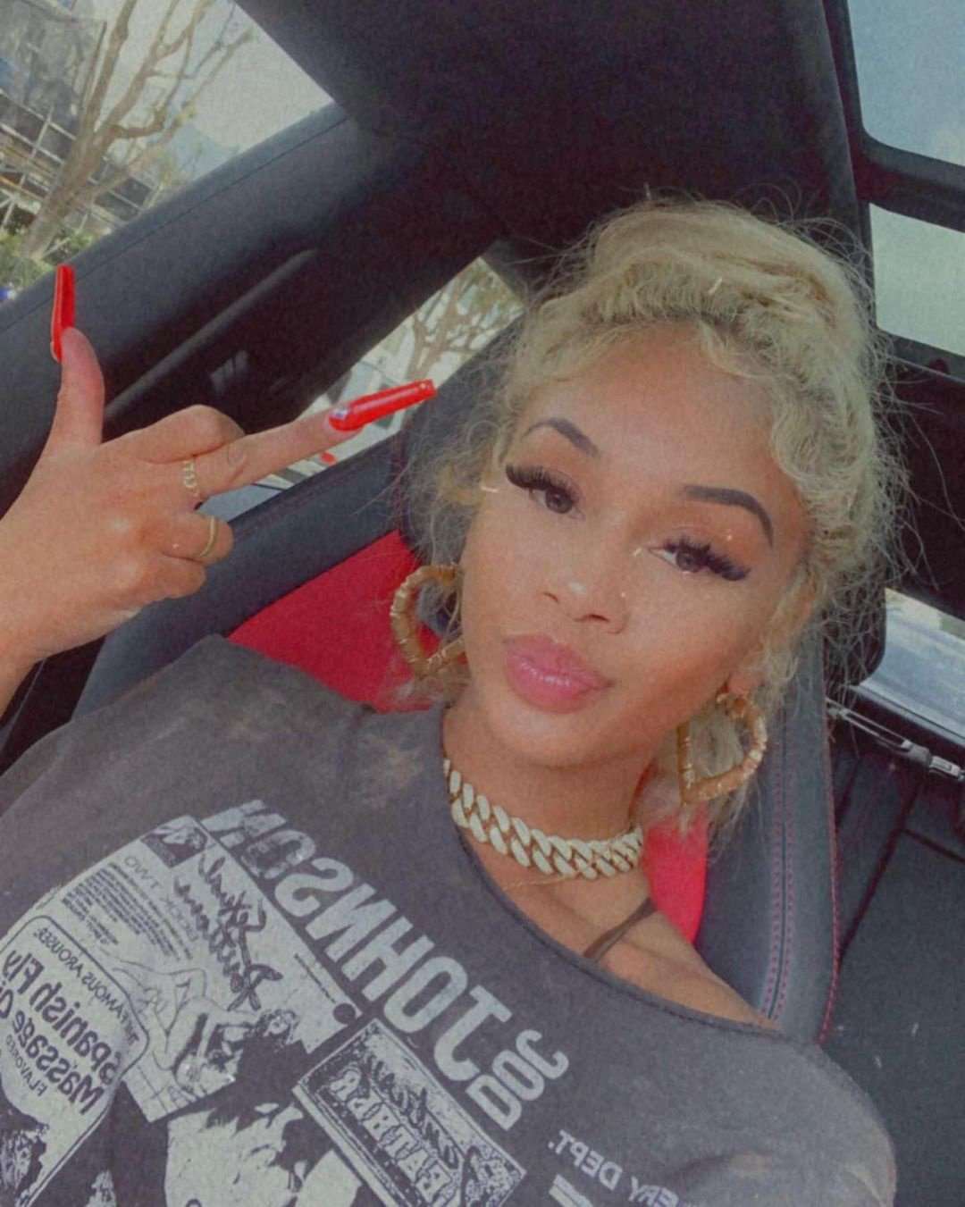 Earrings Bamboo Heart Custom Name Hoop Earrings KHLOE JEWELS Custom Jewelry