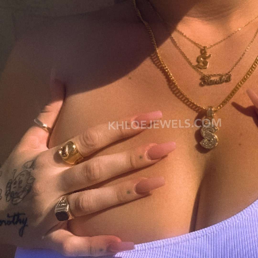 Rings Block Letter Ring KHLOE JEWELS