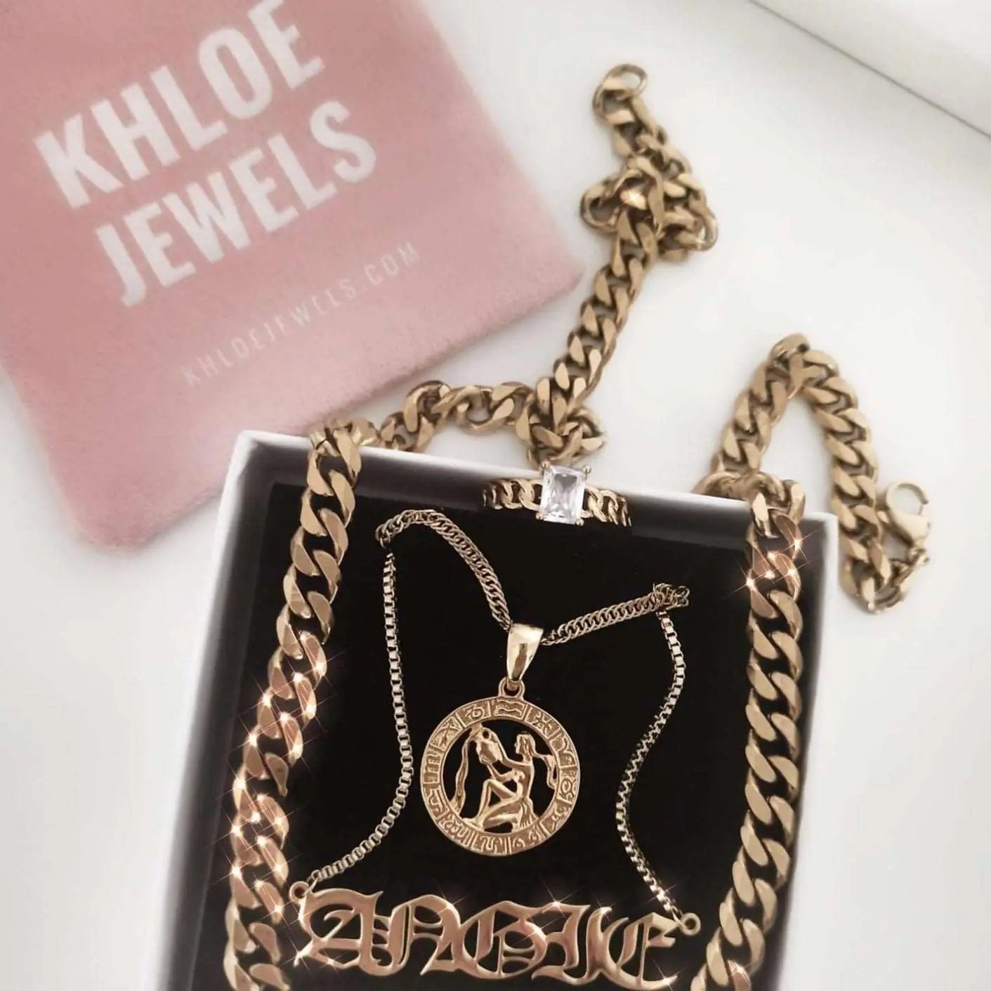 Necklaces Clair Zodiac Necklace KHLOE JEWELS