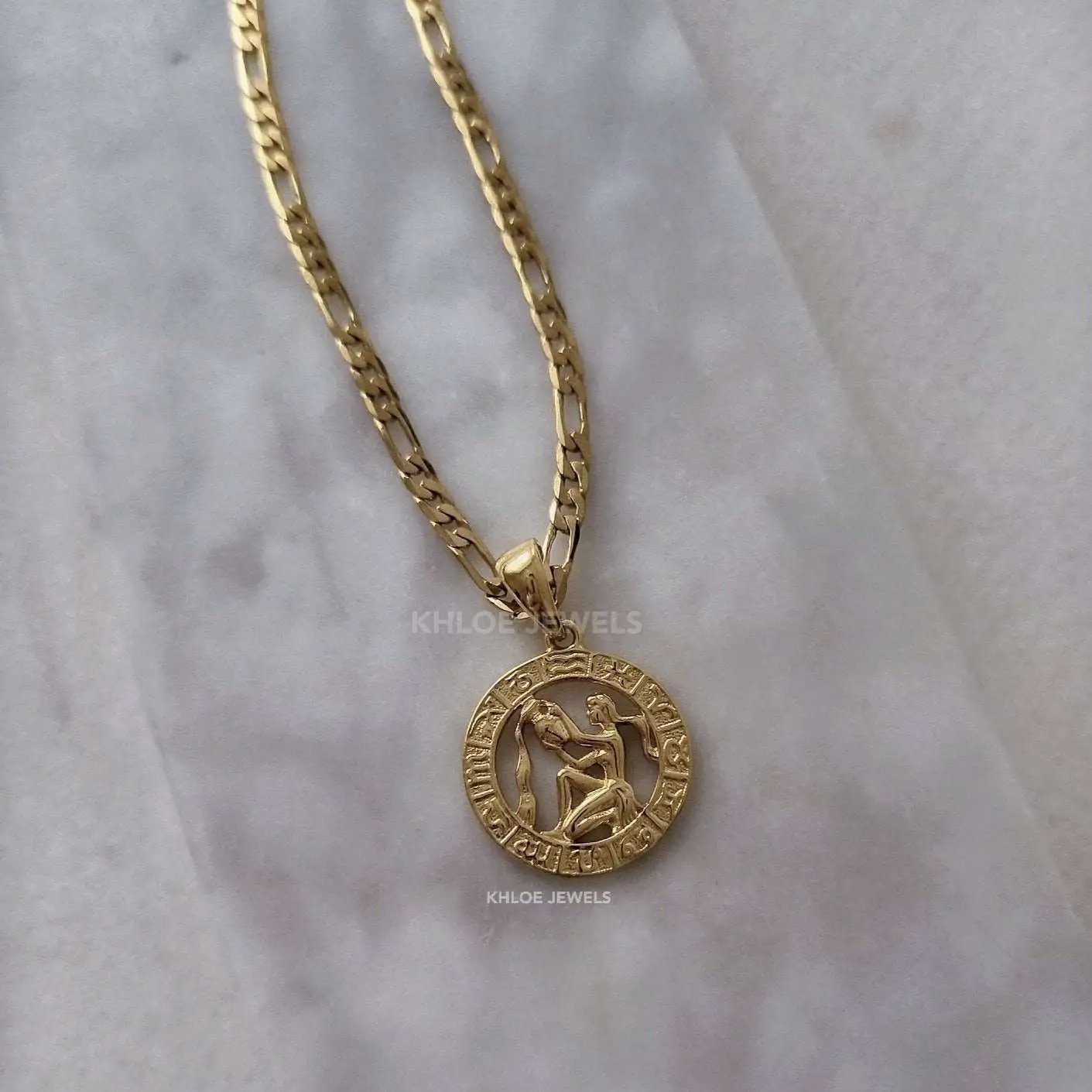 Necklaces Clair Zodiac Necklace KHLOE JEWELS