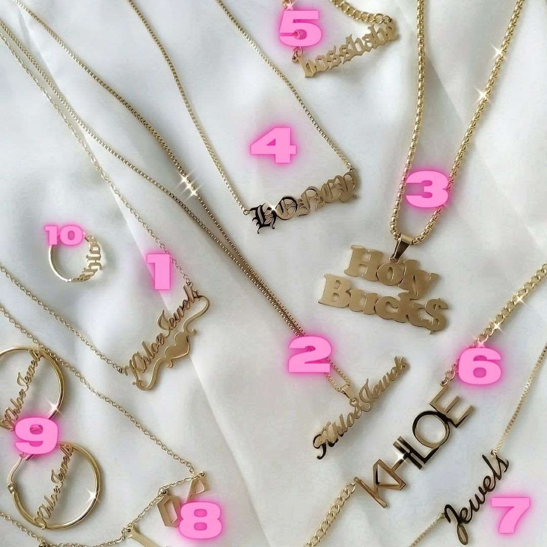 Necklaces Classic Custom Name Necklace KHLOE JEWELS Custom Jewelry