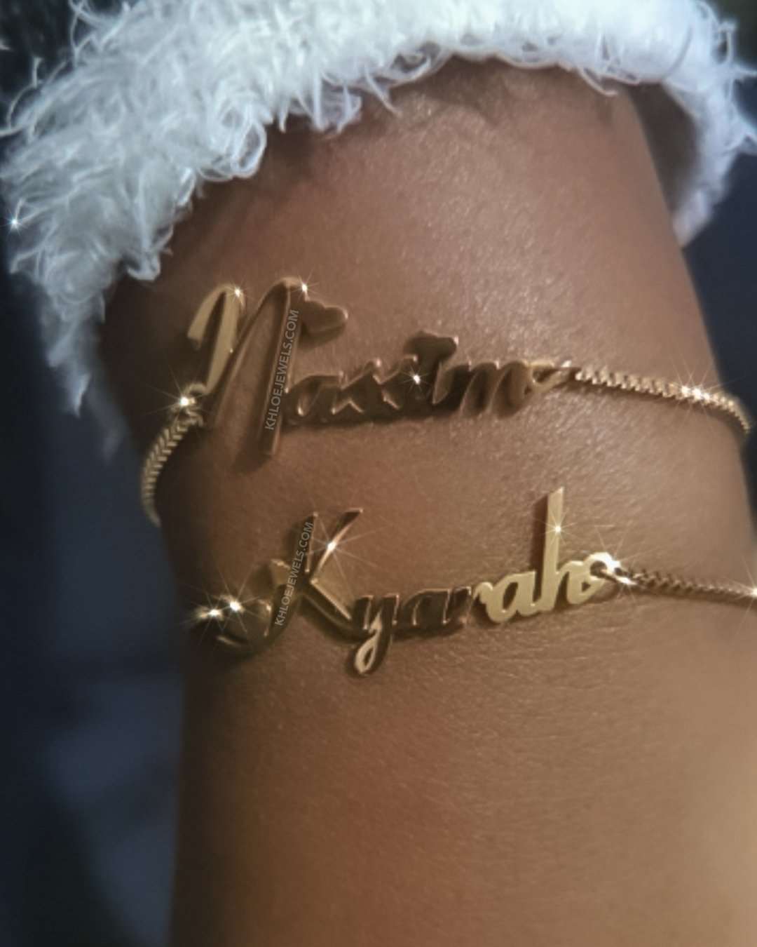 Bracelets Customized Name Box Chain Bracelet KHLOE JEWELS Custom Jewelry