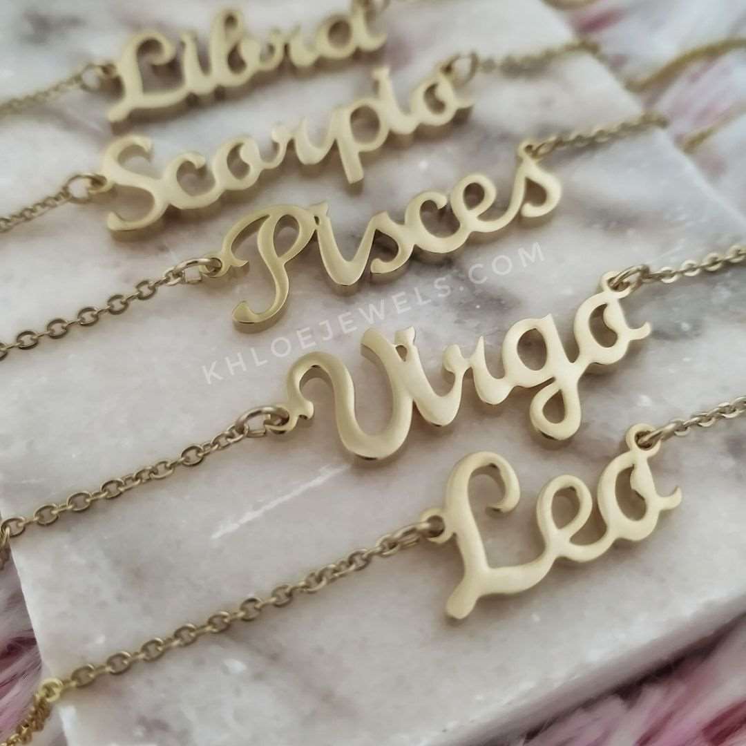 Necklaces Cute Zodiac Necklace KHLOE JEWELS