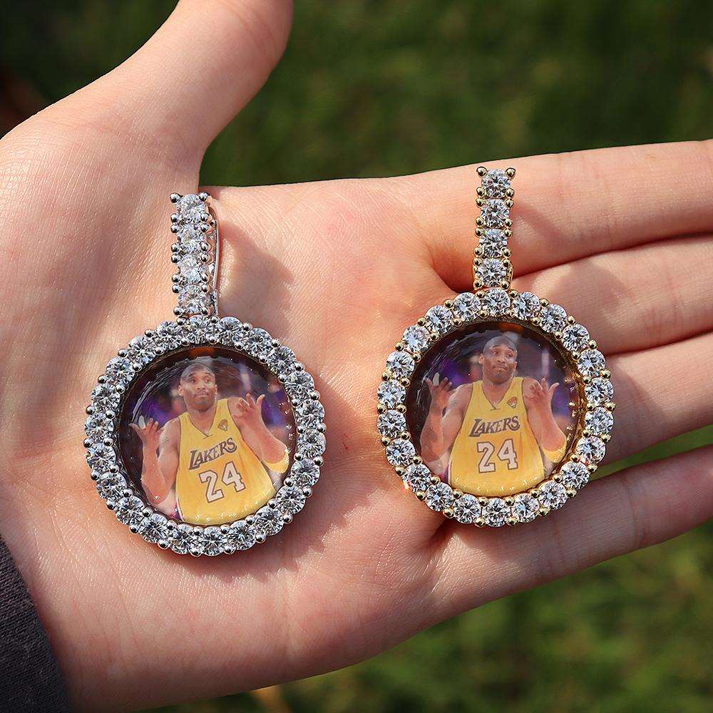 Necklaces Diamond Circle Pendant With Picture KHLOE JEWELS Custom Jewelry