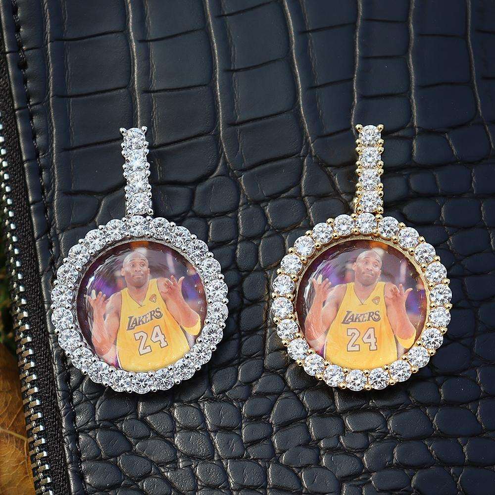 Necklaces Diamond Circle Pendant With Picture KHLOE JEWELS Custom Jewelry