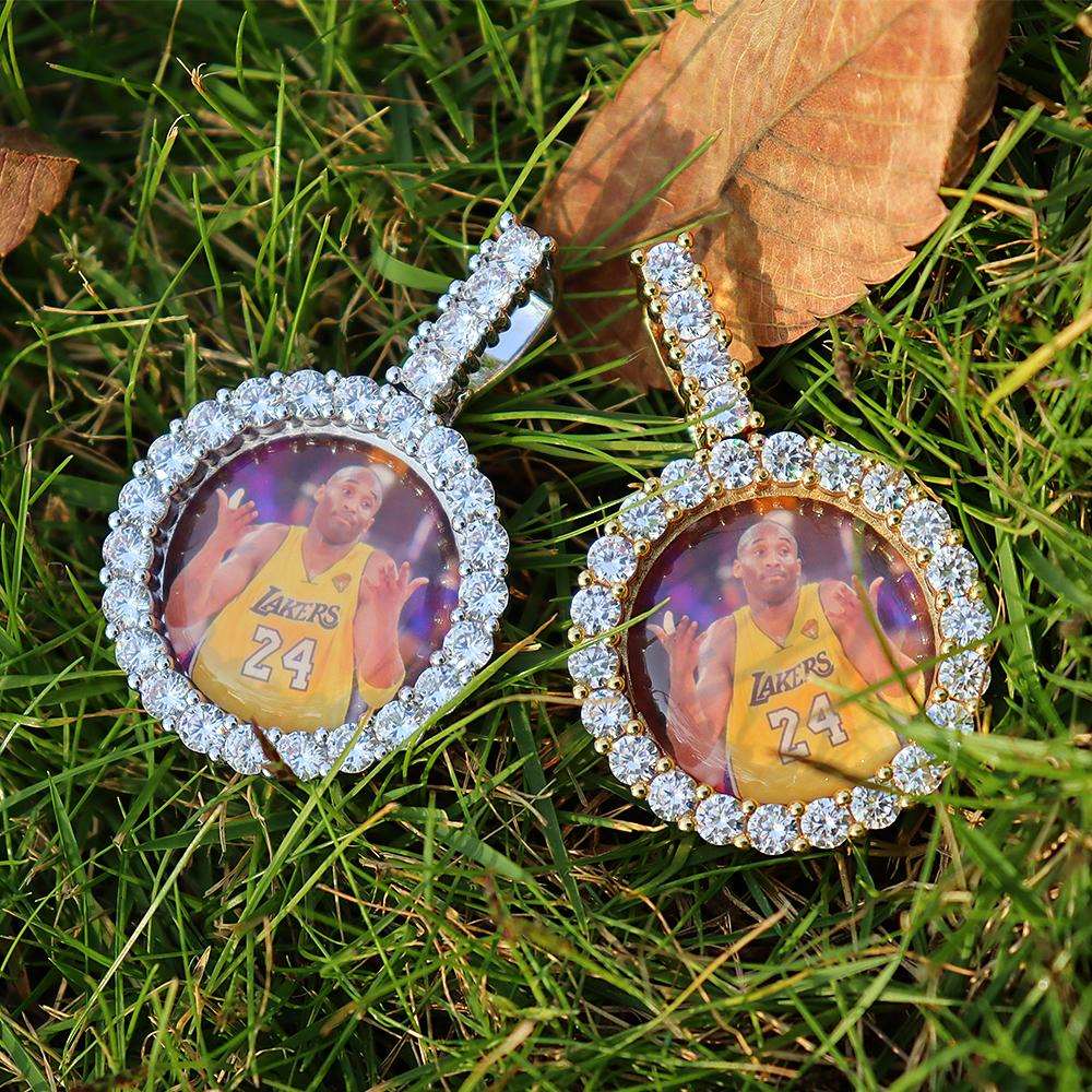 Necklaces Diamond Circle Pendant With Picture KHLOE JEWELS Custom Jewelry