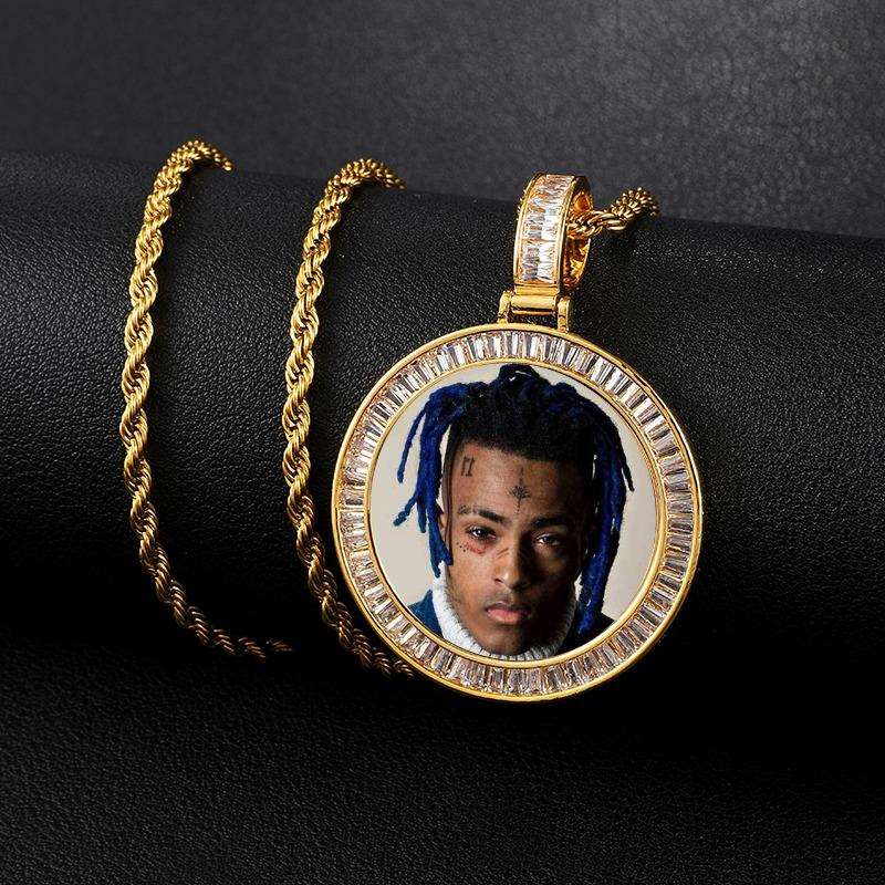 Necklaces Diamond Circle Pendant With Picture KHLOE JEWELS Custom Jewelry