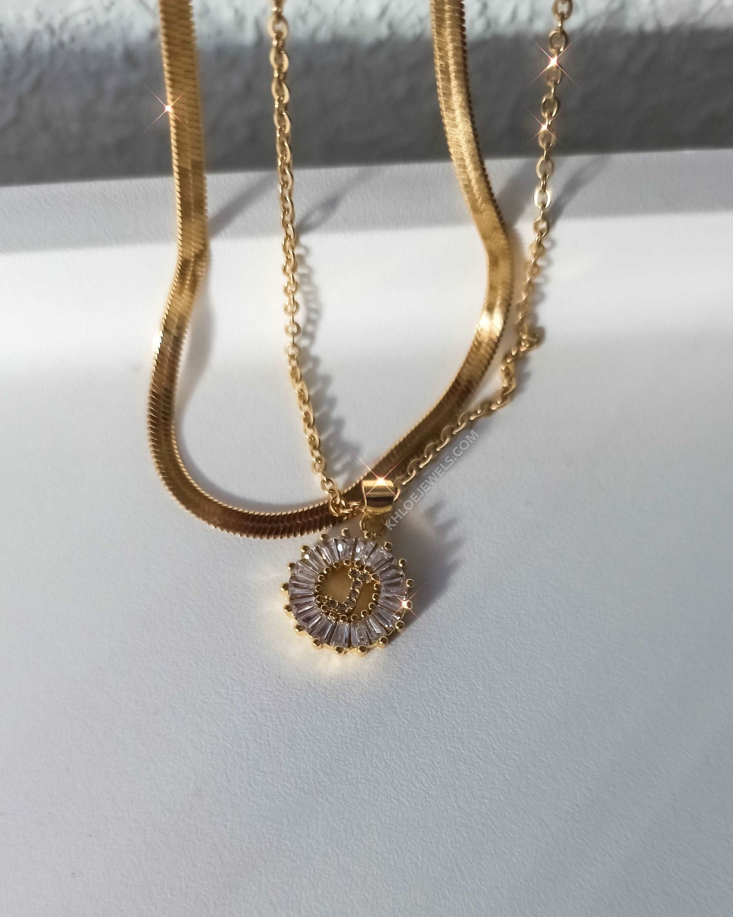 Eden Ra CZ Initial Set KHLOE JEWELS