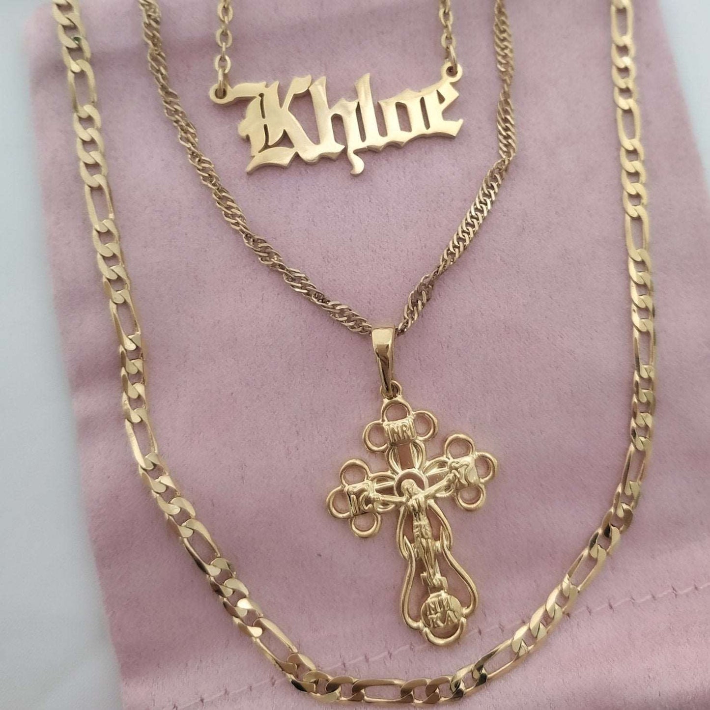 Necklaces Figaro Chain (Dainty) KHLOE JEWELS