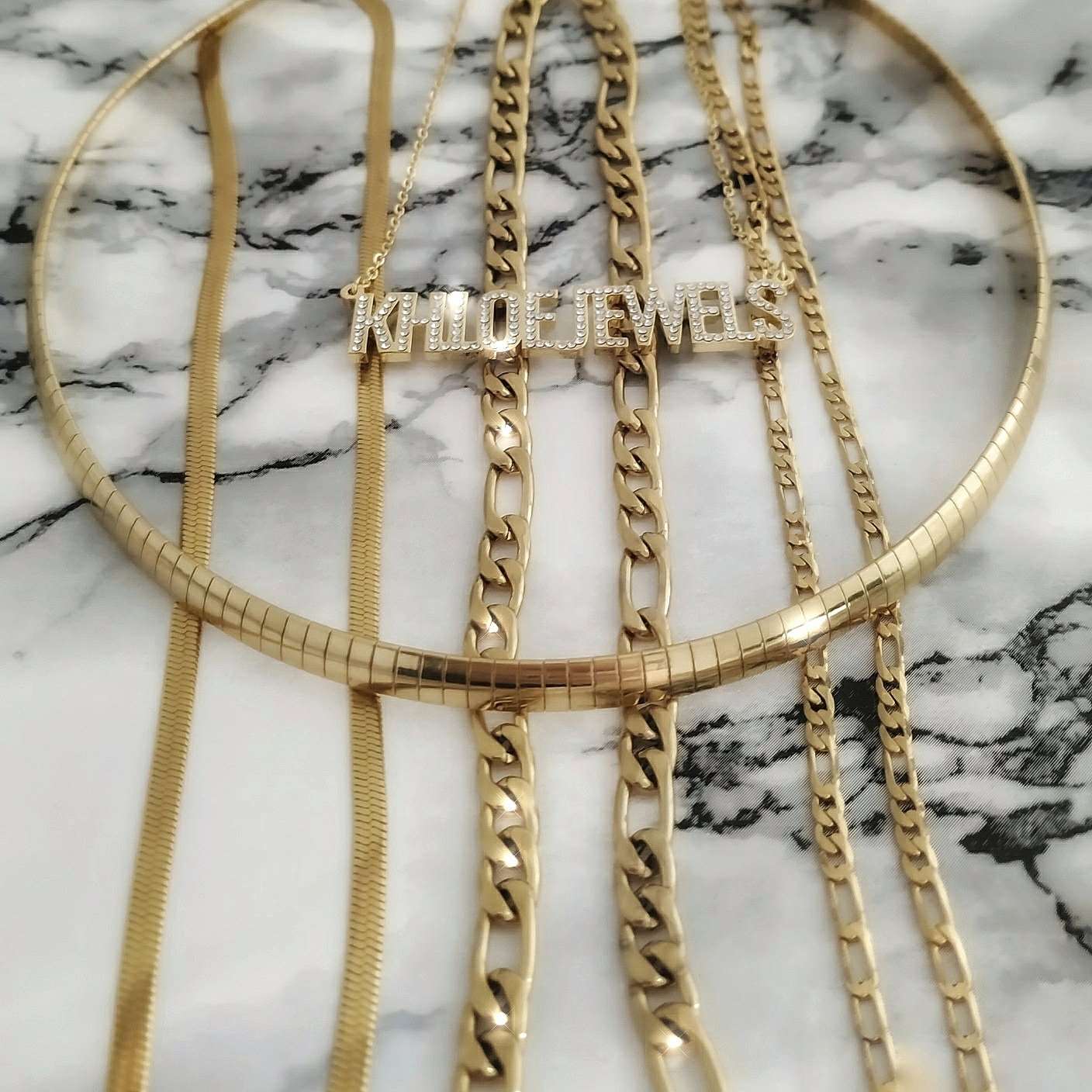 Necklaces Figaro Chain (Dainty) KHLOE JEWELS