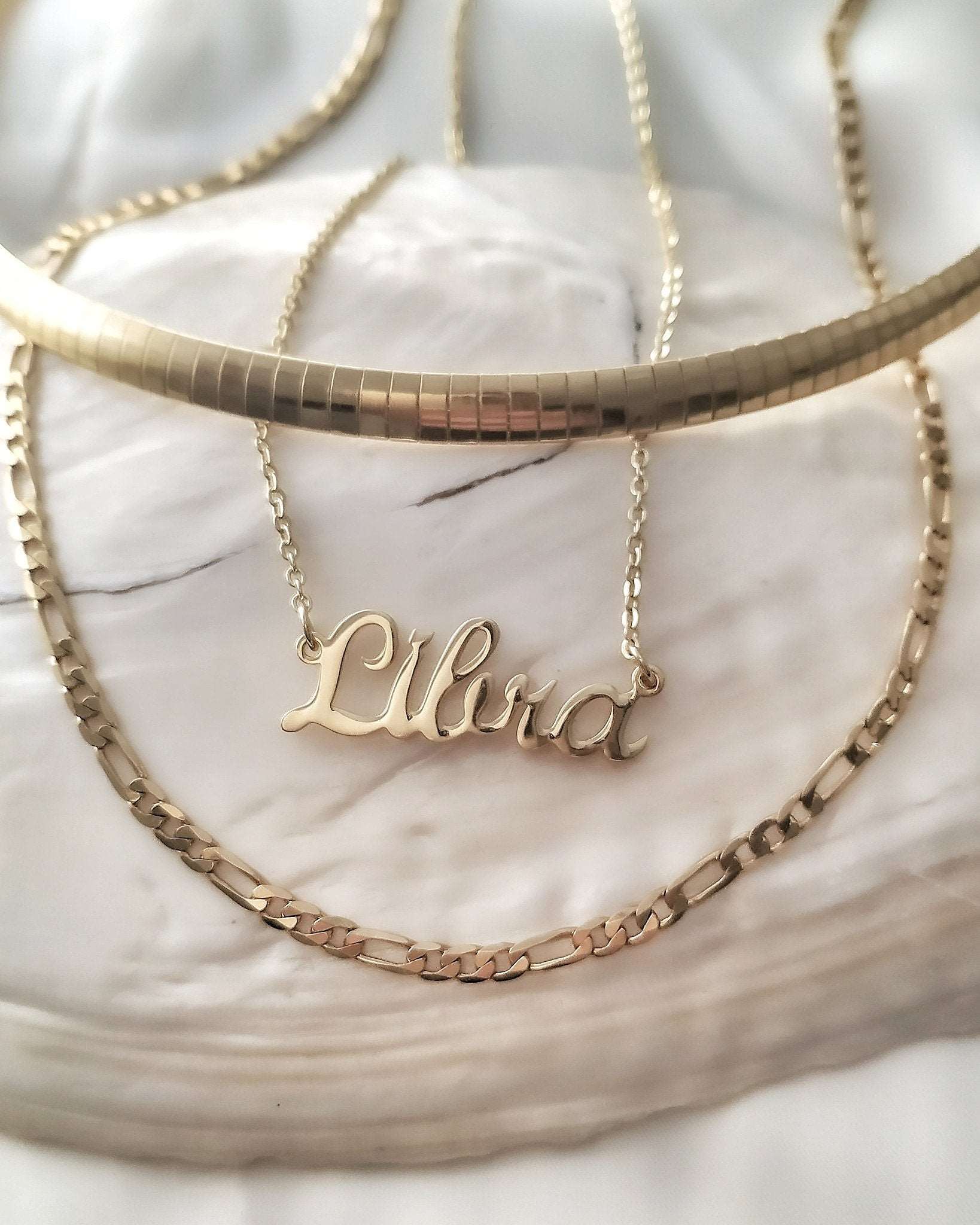 Necklaces Figaro Chain (Dainty) KHLOE JEWELS