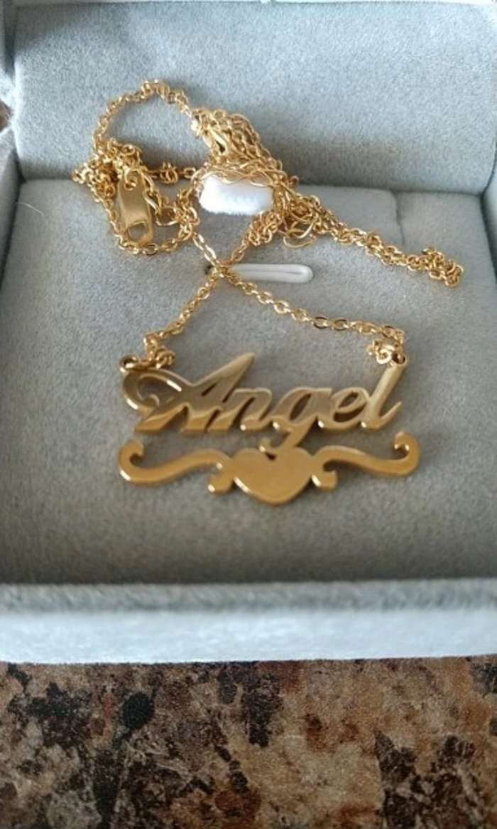 Necklaces Flourish Heart Custom Name Necklace KHLOE JEWELS Custom Jewelry