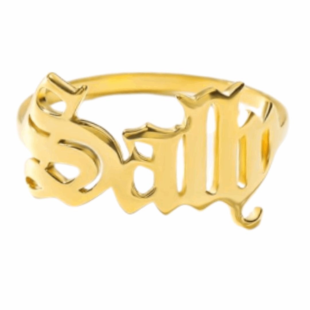 Rings Gothic Custom Name Ring KHLOE JEWELS Custom Jewelry