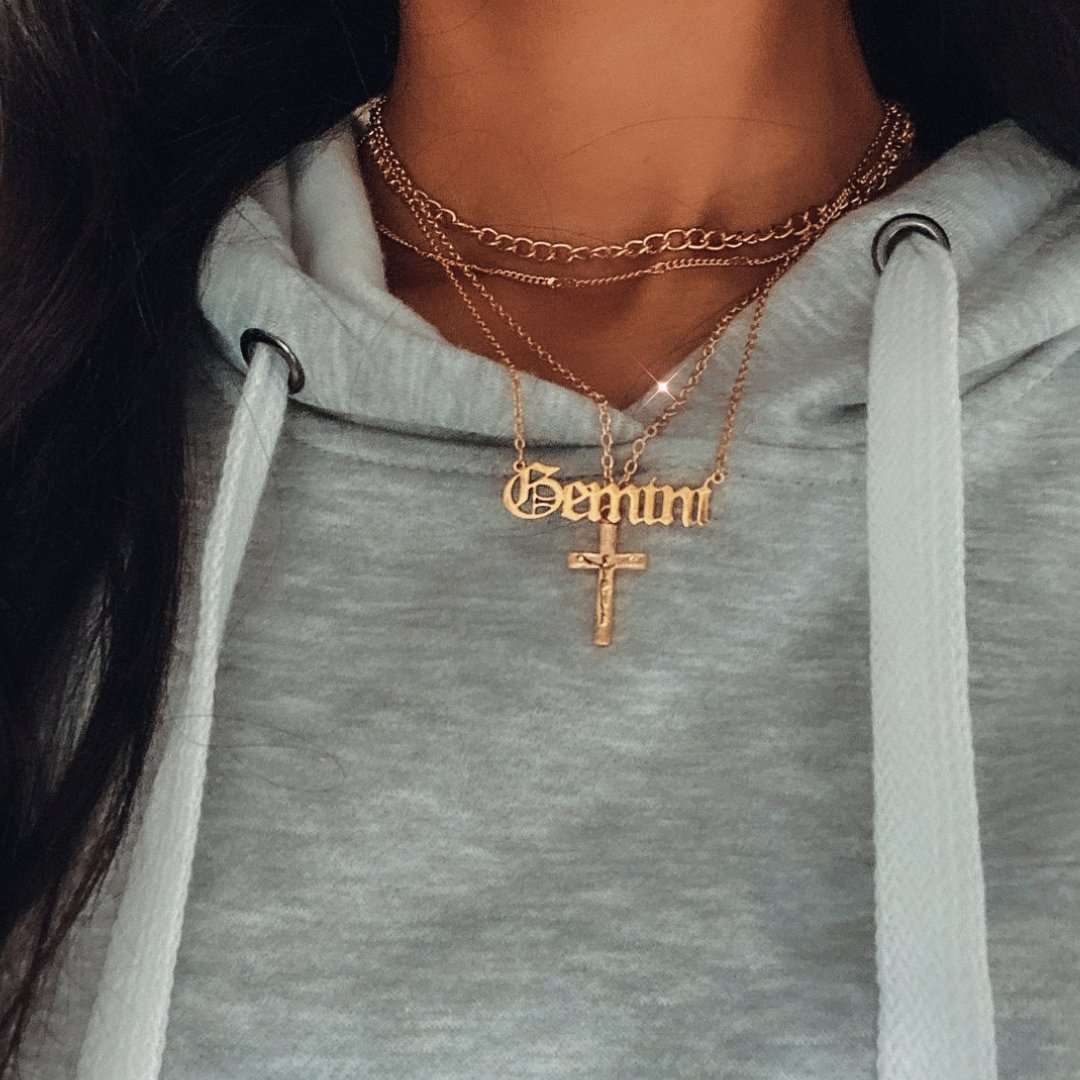 Necklaces Gothic Zodiac Necklace KHLOE JEWELS