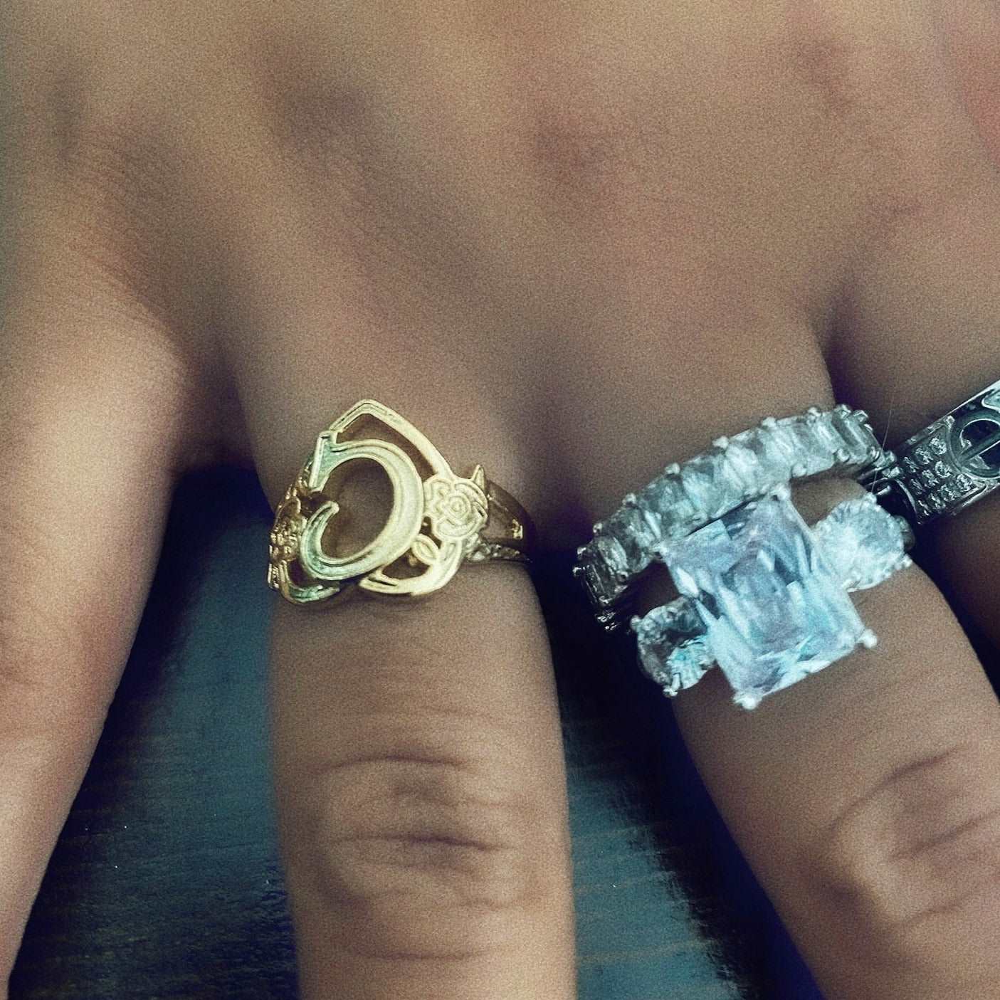 Rings Heart And Soul Initial Ring KHLOE JEWELS
