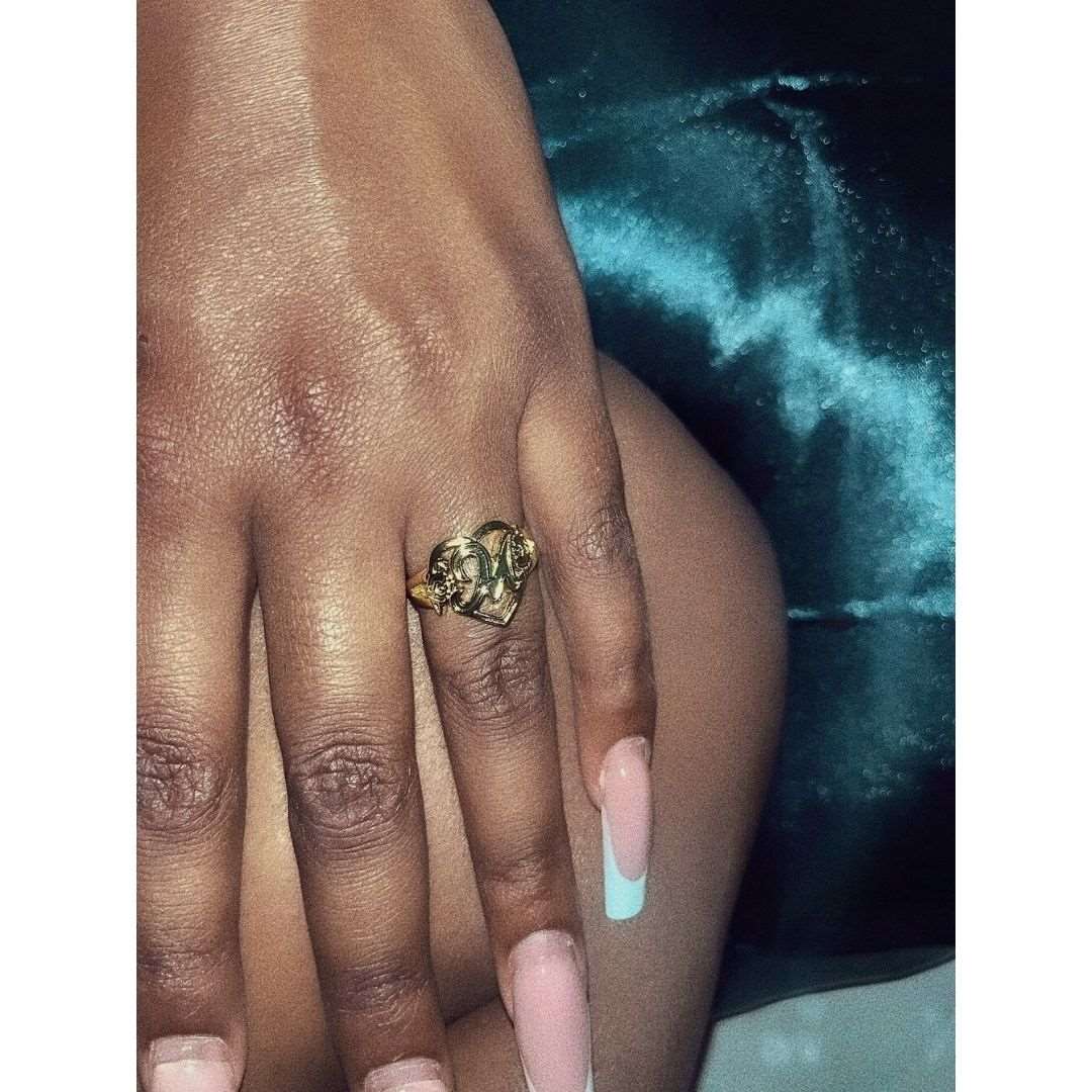 Rings Heart And Soul Initial Ring KHLOE JEWELS