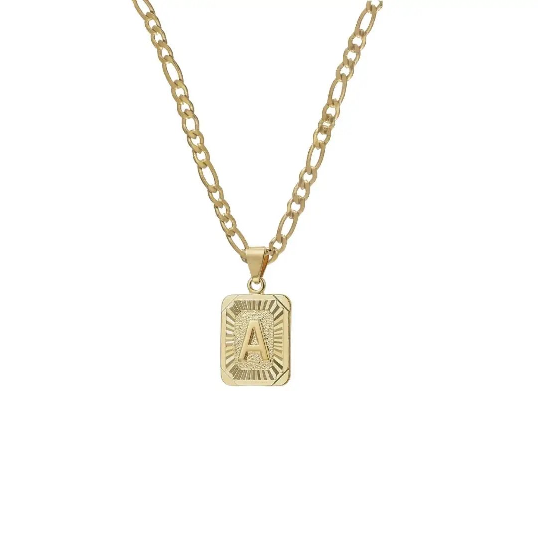 Necklaces 18K Gold Lux Initial Necklace KHLOE JEWELS