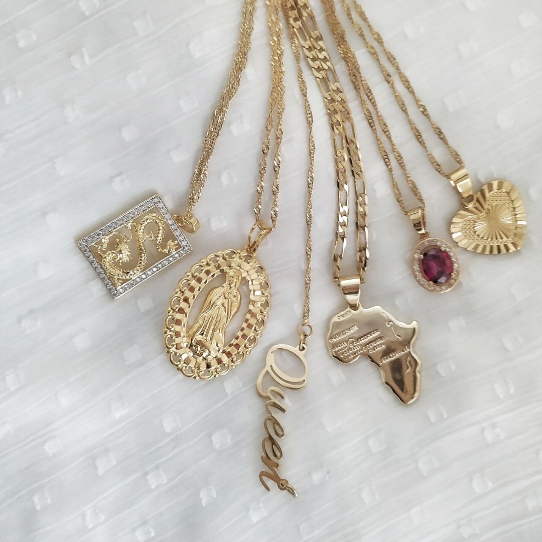Necklaces Africa Figaro Necklace KHLOE JEWELS