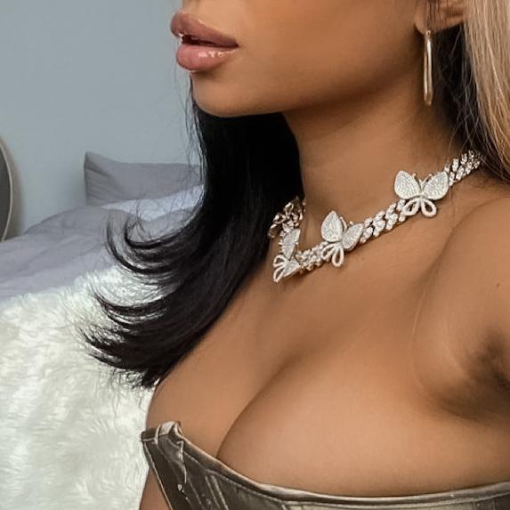 Necklaces Allure CZ Cuban Link Choker Necklace KHLOE JEWELS