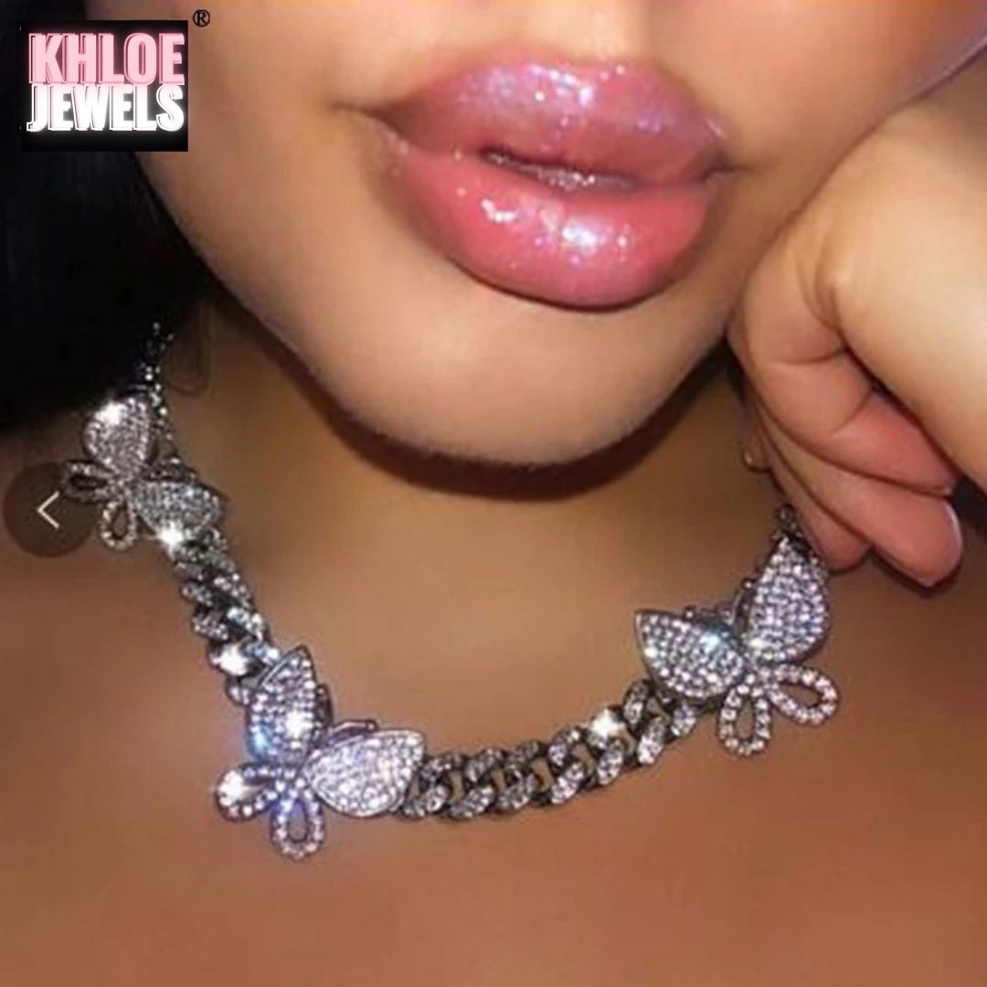 Necklaces Allure CZ Cuban Link Choker Necklace KHLOE JEWELS