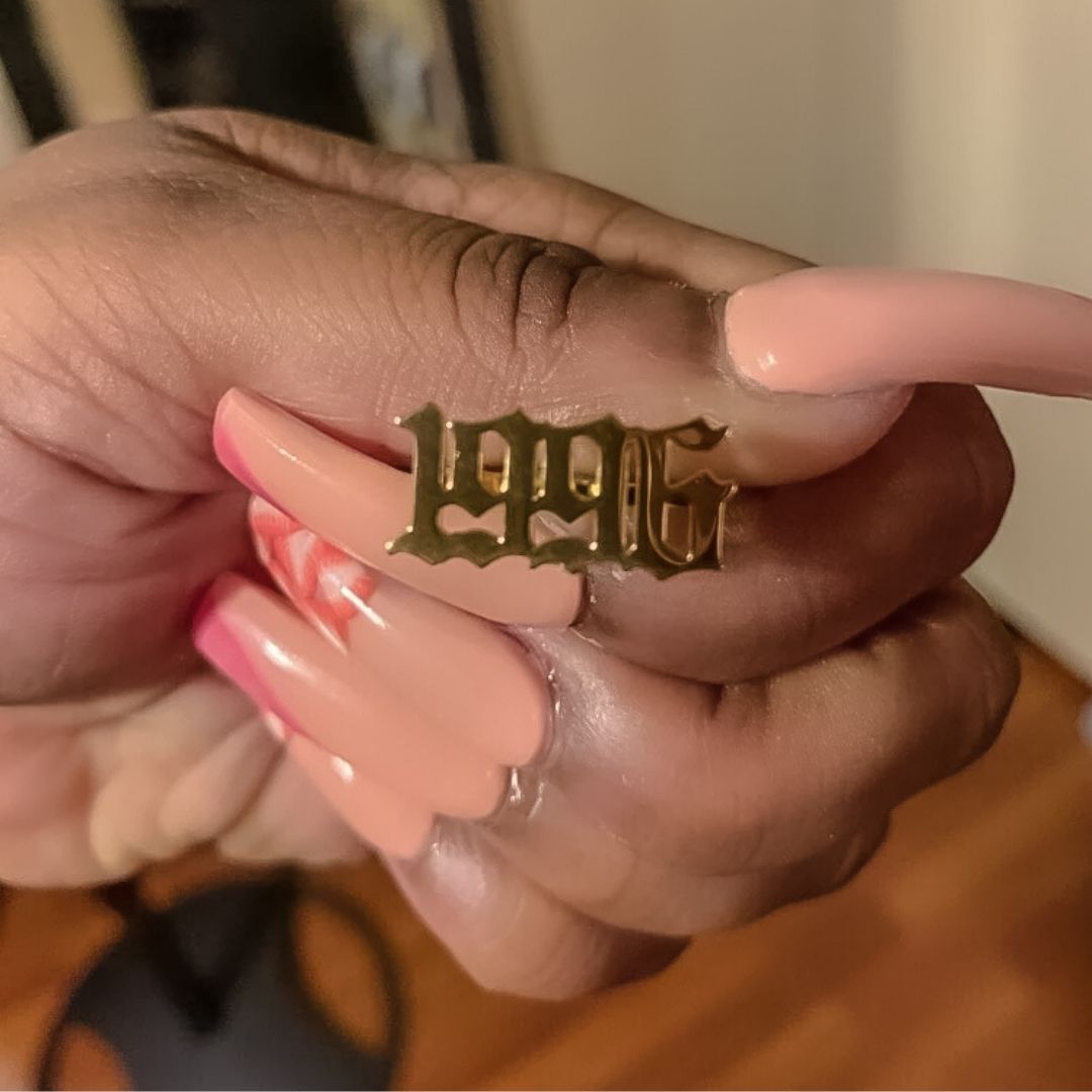 Rings Ancient Goth Birth Year Ring (Dainty) KHLOE JEWELS