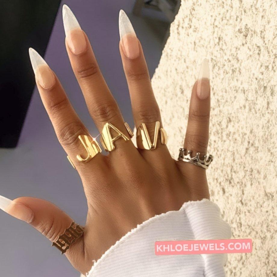 Rings Ancient Goth Birth Year Ring (Dainty) KHLOE JEWELS