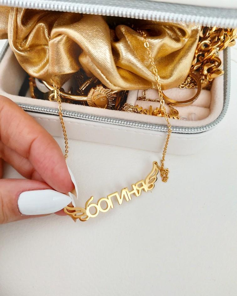 Necklaces Angel Wings Custom Name Necklace KHLOE JEWELS Custom Jewelry