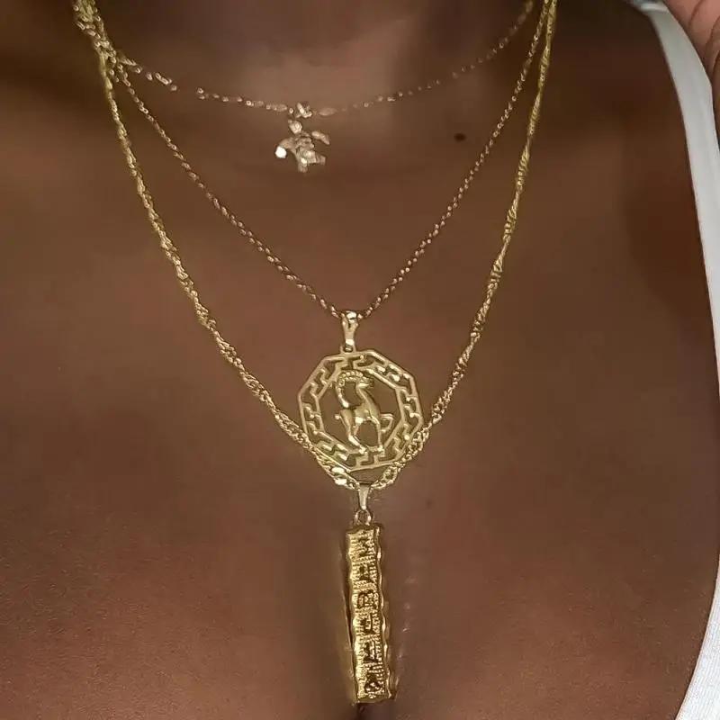 Necklaces Athena Zodiac Necklace KHLOE JEWELS Sale