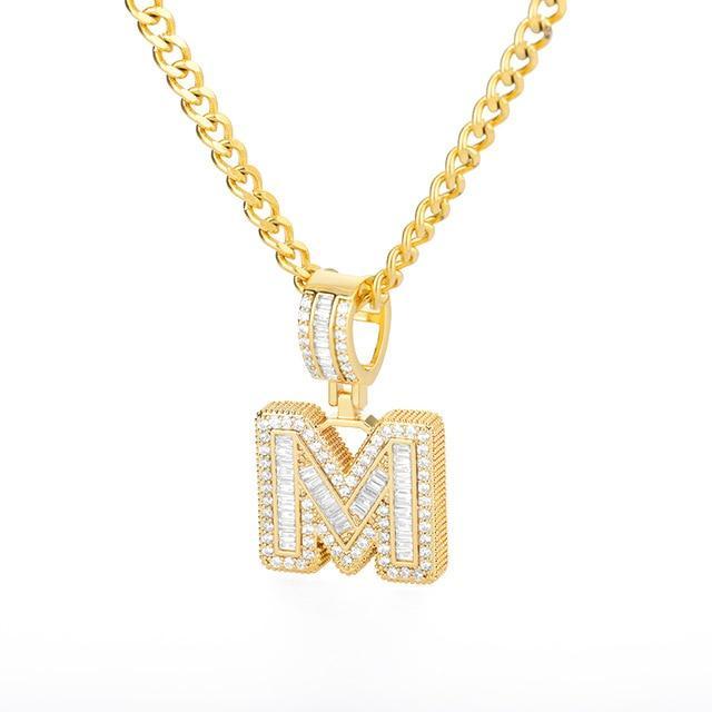 Necklaces Azzam CZ Initial Necklace KHLOE JEWELS