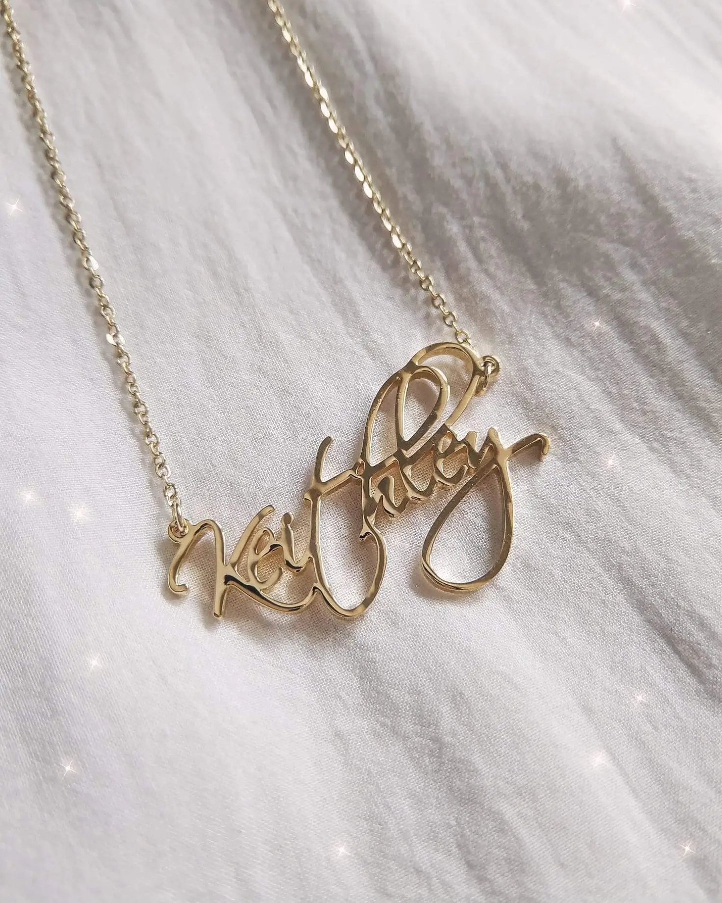 Necklaces Calligraphy Custom Necklace KHLOE JEWELS Custom Jewelry