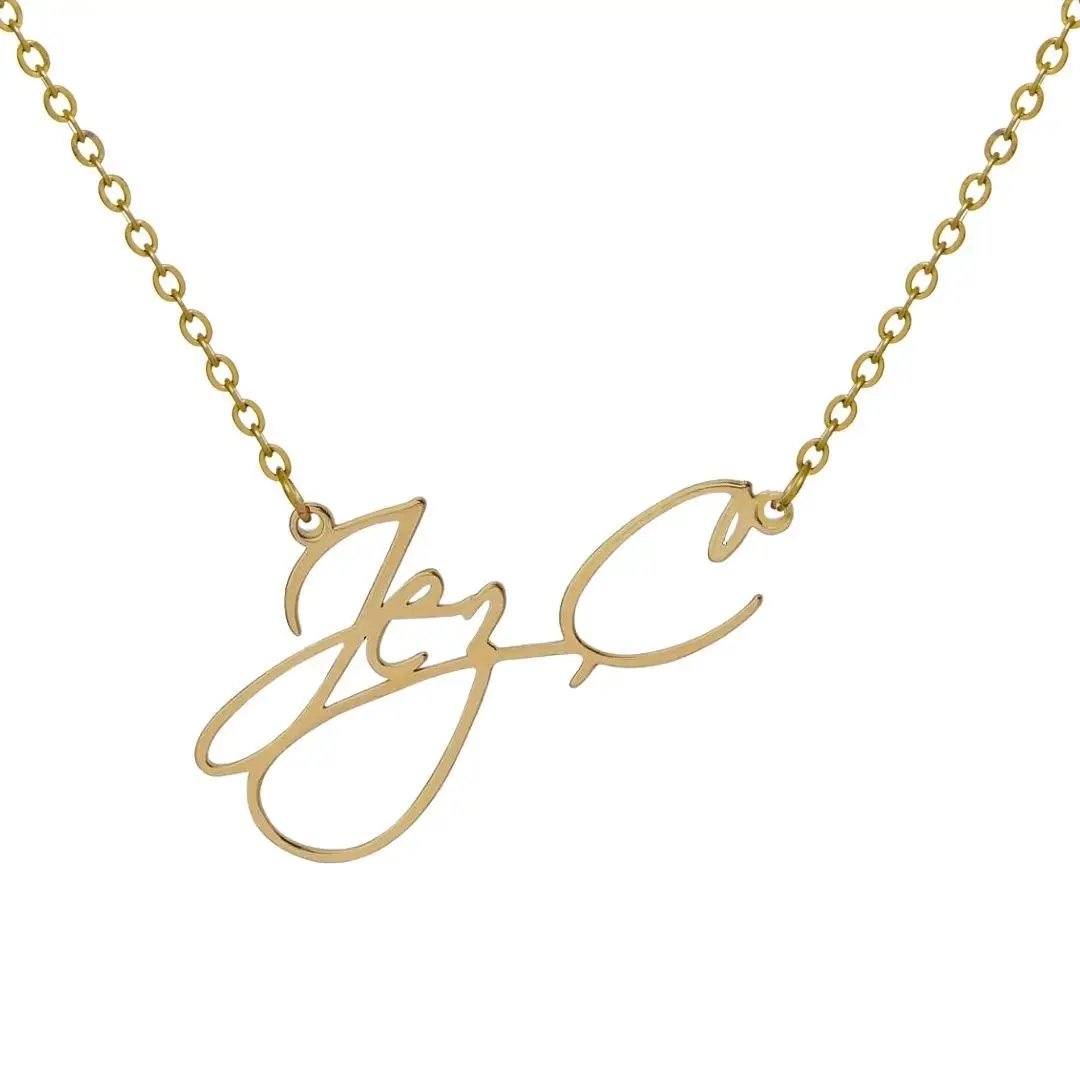 Necklaces Calligraphy Custom Necklace KHLOE JEWELS Custom Jewelry