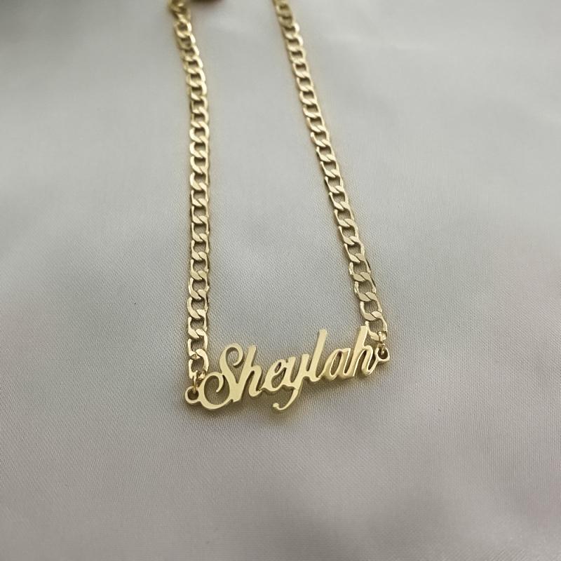 Anklets Cuban Link Custom Name Anklet KHLOE JEWELS Custom Jewelry