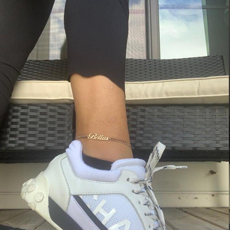Anklets Cuban Link Custom Name Anklet KHLOE JEWELS Custom Jewelry