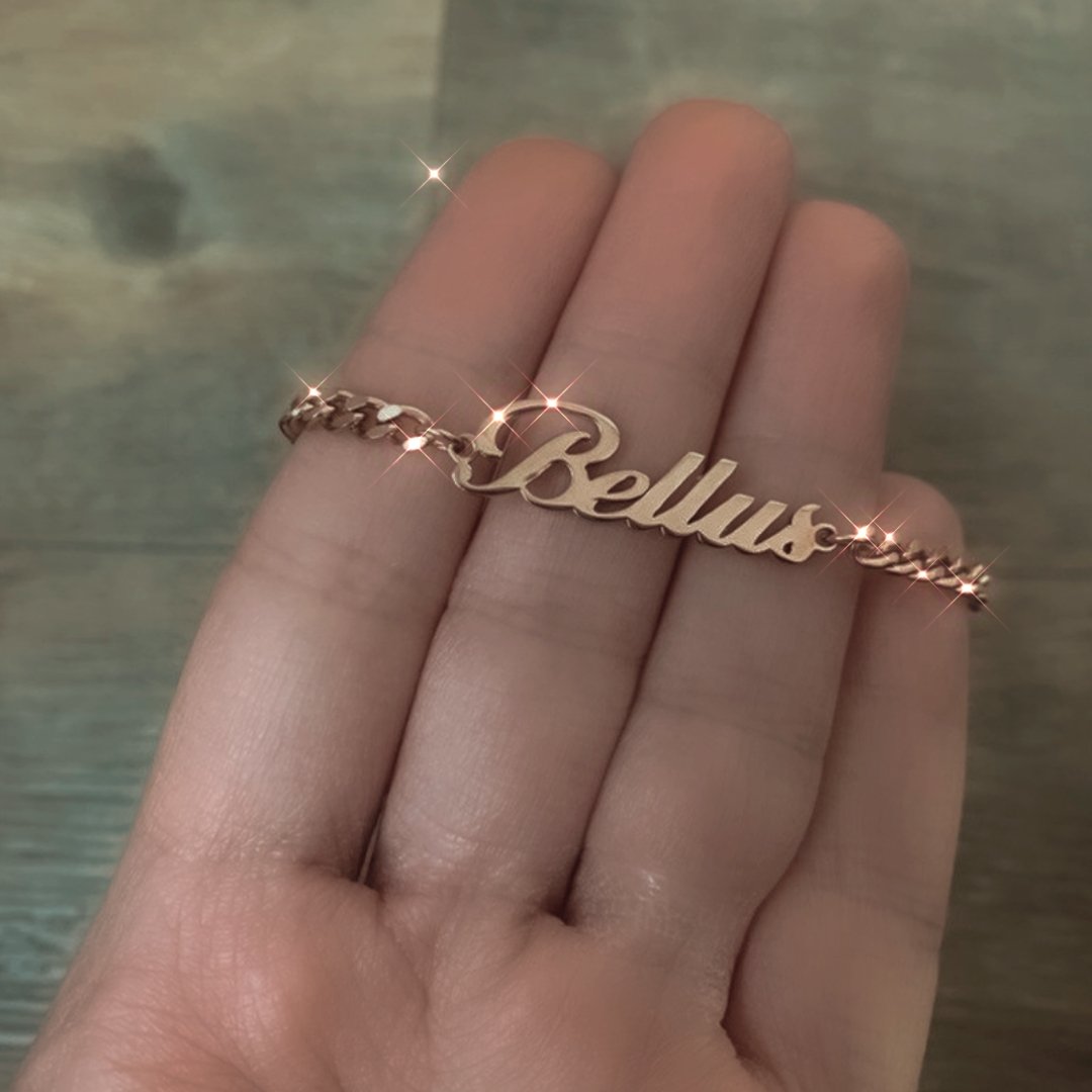 Anklets Cuban Link Custom Name Anklet KHLOE JEWELS Custom Jewelry