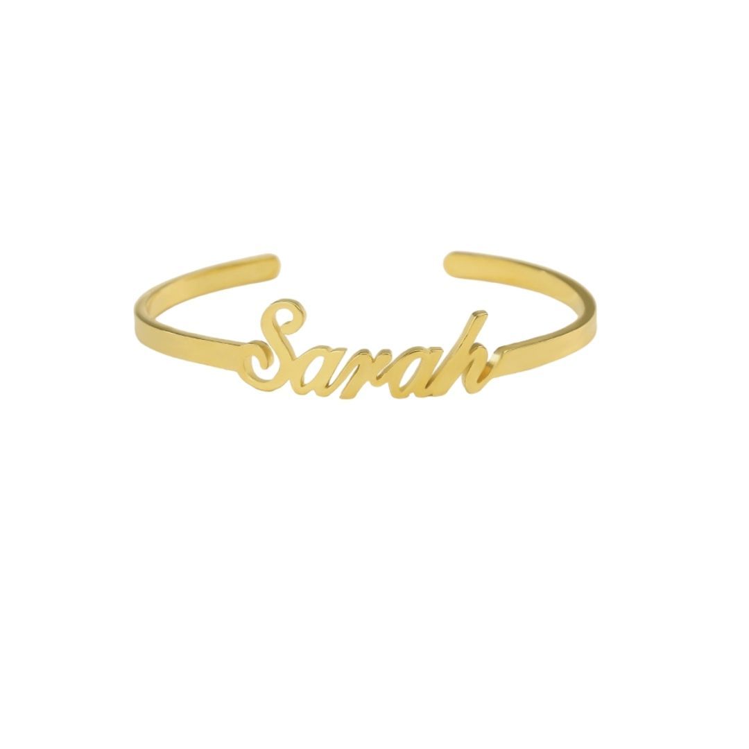 Bracelets Custom Name Bangle Bracelet KHLOE JEWELS Custom Jewelry