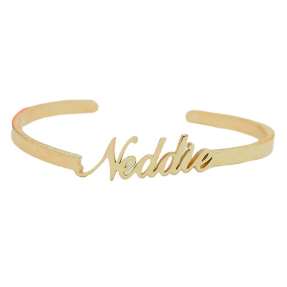 Bracelets Custom Name Bangle Bracelet KHLOE JEWELS Custom Jewelry
