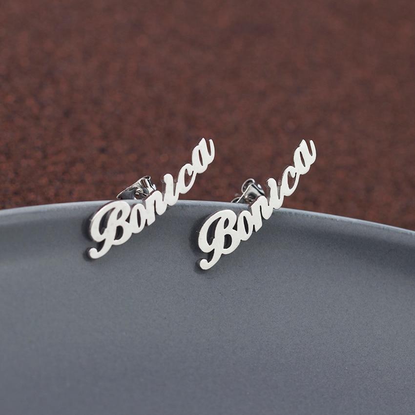 Earrings Custom Name Earrings ♡ Font Select KHLOE JEWELS Custom Jewelry