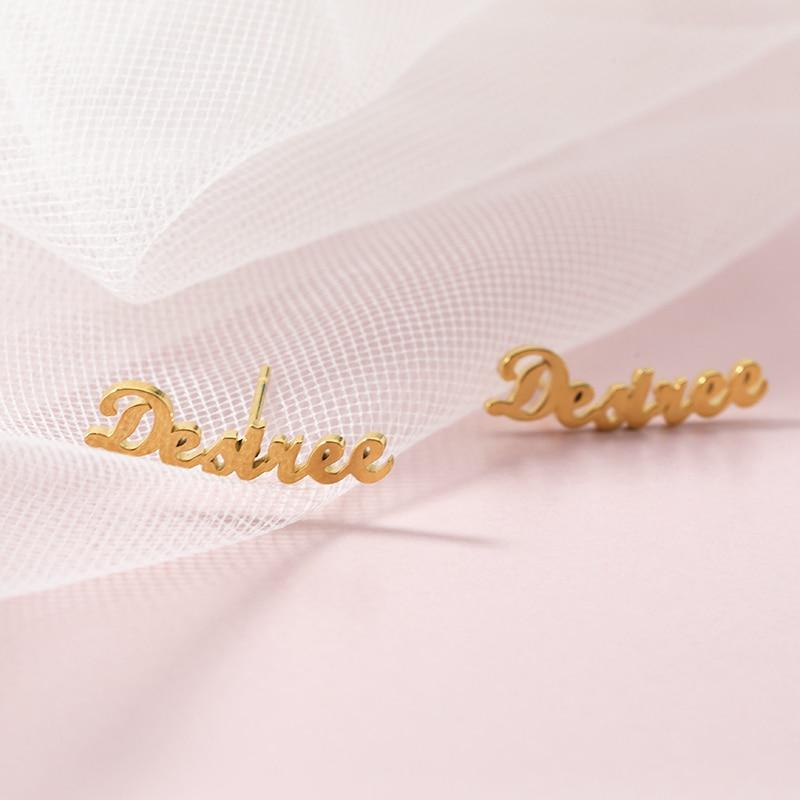 Earrings Custom Name Earrings ♡ Font Select KHLOE JEWELS Custom Jewelry