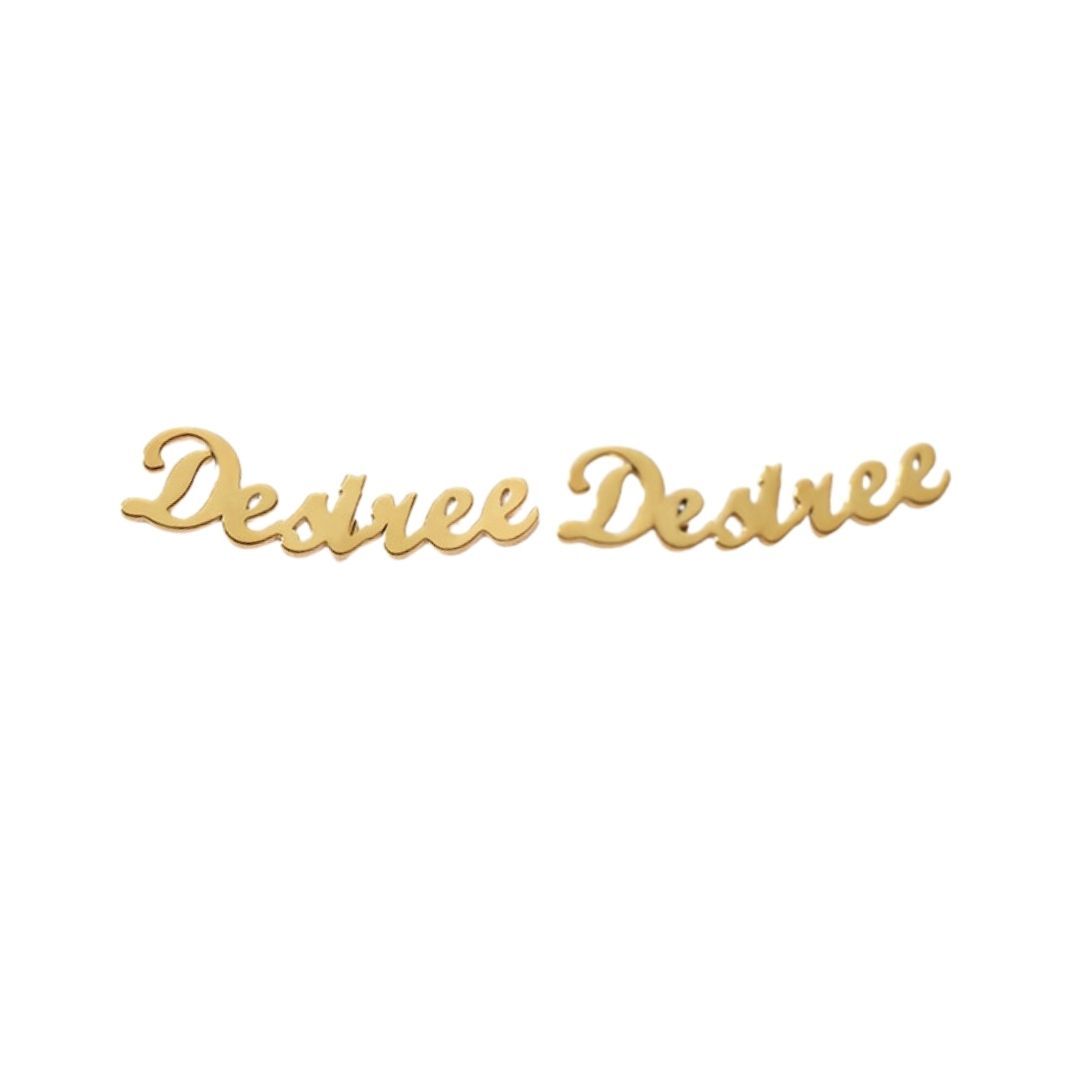 Earrings Custom Name Earrings ♡ Font Select KHLOE JEWELS Custom Jewelry