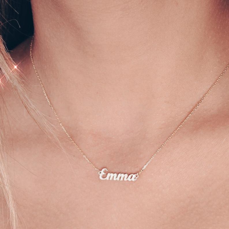 Necklaces Custom Name Necklace | Sterling Silver KHLOE JEWELS Custom Jewelry