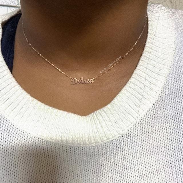 Necklaces Custom Name Necklace | Sterling Silver KHLOE JEWELS Custom Jewelry