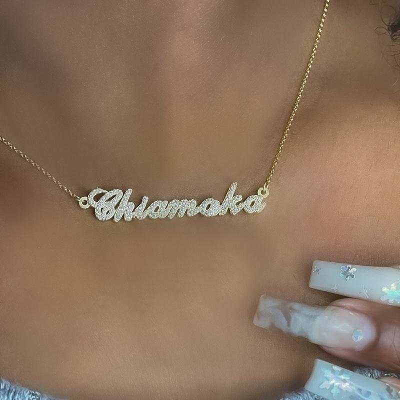 Necklaces CZ Customized Name Necklace KHLOE JEWELS Custom Jewelry
