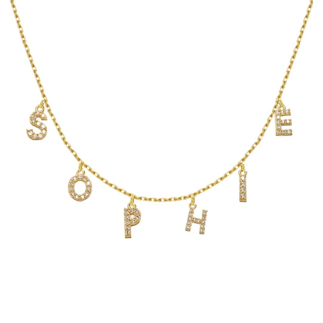 Necklaces Dangle Charm Classic Letters Custom Necklace KHLOE JEWELS Custom Jewelry